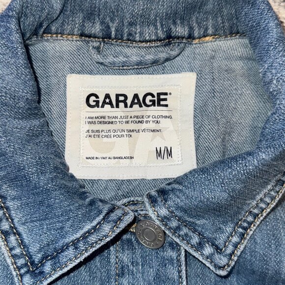 GARAGE Denim Vest – Classic Fit – Medium Blue Wash – Size M - Picture 2 of 4
